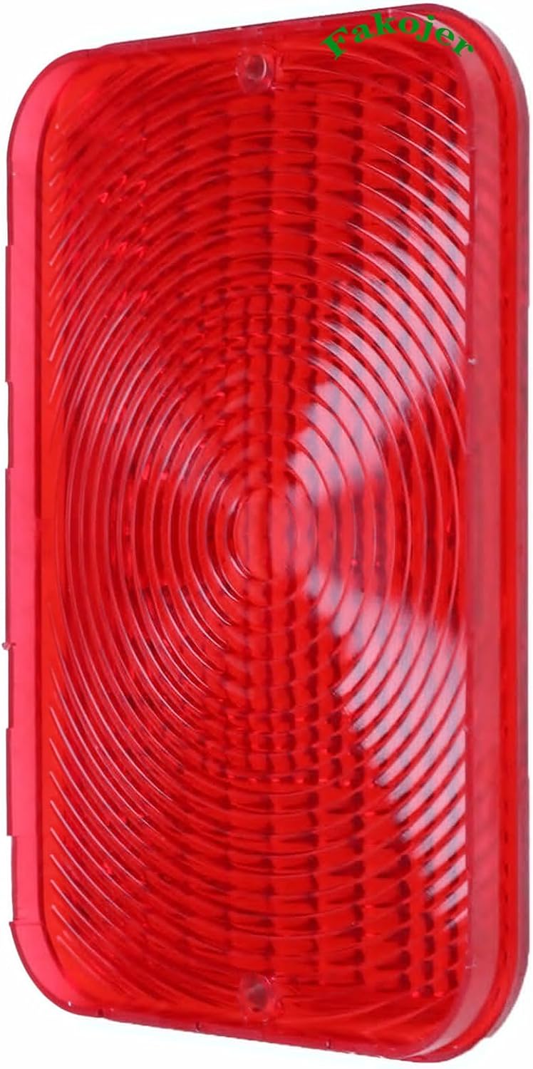 Fakojer 2X LVU18747 Red Warning Lens Compatible with John Deere 1023E 1025R 1026R 2025R 2032R 2038R 3025E 3032E 3038E 4044M 4710 5090E 5125ML (2X LVU18747) - Image 3
